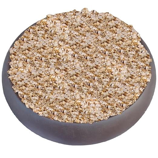 11 Pounds Coarse Silica Sand Succulent and Cactus Bonsai Stones Soil Cover Gravel for Indoor Outdoor Plants Natural Decorative Rocks for Fairy Gardening, Vase Fillers, Aquariums, Carnivorous Plant Mix