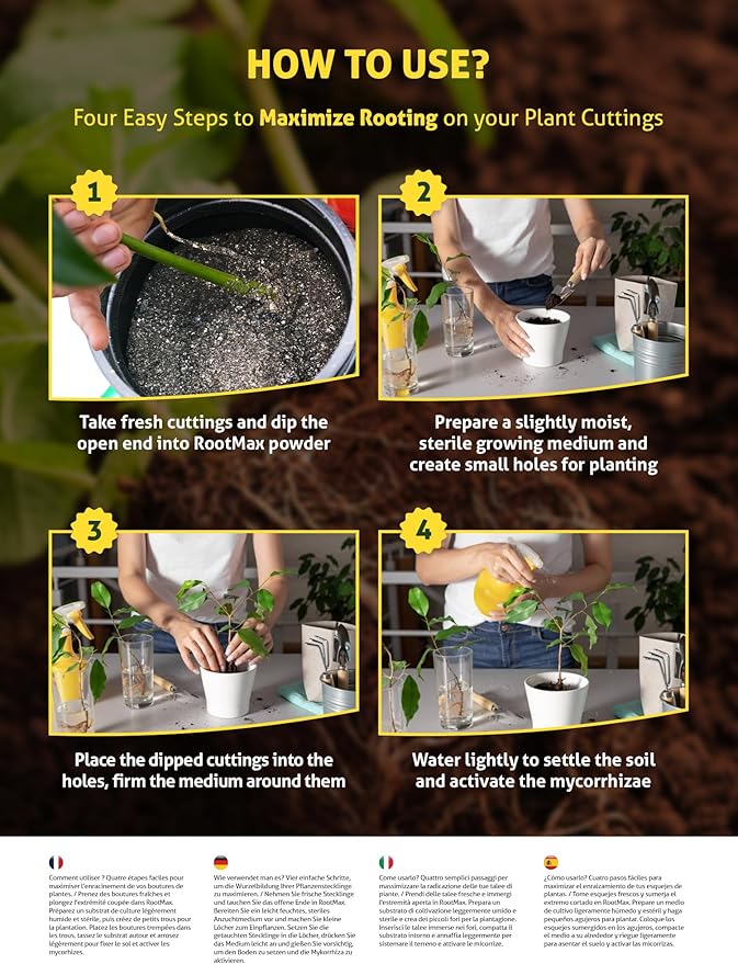 RootMax - Mycorrhizal Fungi (500 g/17.63 oz) | Rooting Powder for All Plants, Trees, Flowers & Edibles | Direct to Root Inoculant | Treats 100+ Plants