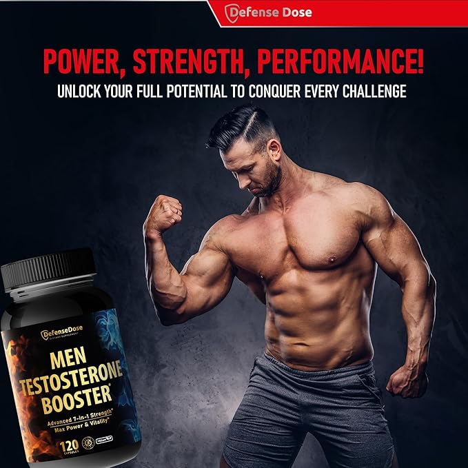 Testosterone Libido Booster Supplement for Men - Muscle Growth Support Workout Energy Stamina Performance Enhancer - Natural Fast Acting Body Building Sports Enhancing Nutrition Male Enhancement Pill