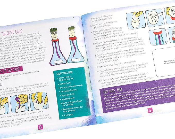 Educational Insights Nancy B's Science Club Way to Grow Hydroponics Kit & Gardening Diary