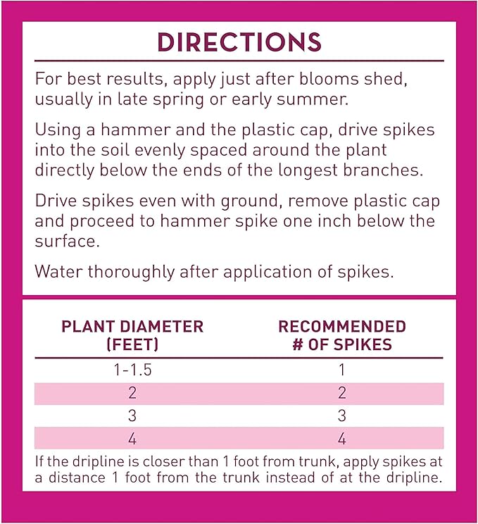 Jobe’s Garden Fertilizer Spikes, Organic Fertilizer for Azaleas, Camellias, Rhododendrons, and Other Acid Loving Plants, 10 Count