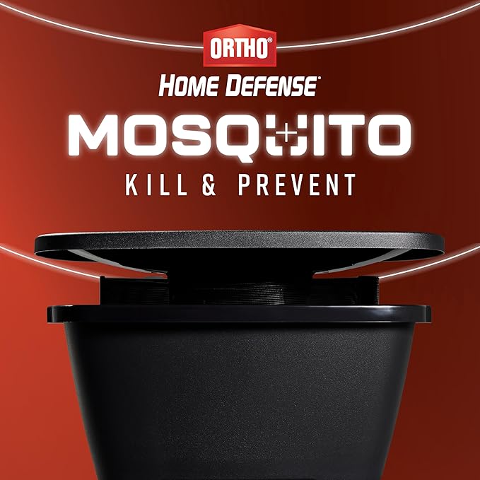 Ortho Home Defense Mosquito Kill and Prevent - Controls Mosquitoes and Larvae, Silent, Easy-to-Use, Mosquito Killer Protects up to 4,300 sq. ft., 1 Station & 2 Bands for 2 Months Protection