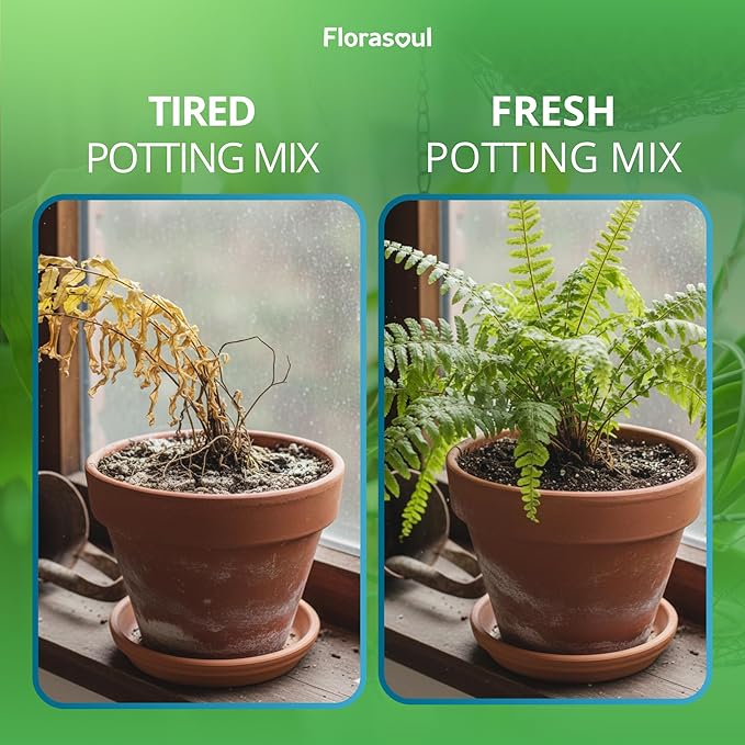 Urban Roots Potting Soil Amendment (2.2 lbs) – Revive & Refresh Old Container Soil – Plant-Based & Vegan Formula for Indoor Plants, Balcony Gardens & Herbs – Pet Safe – Odorless