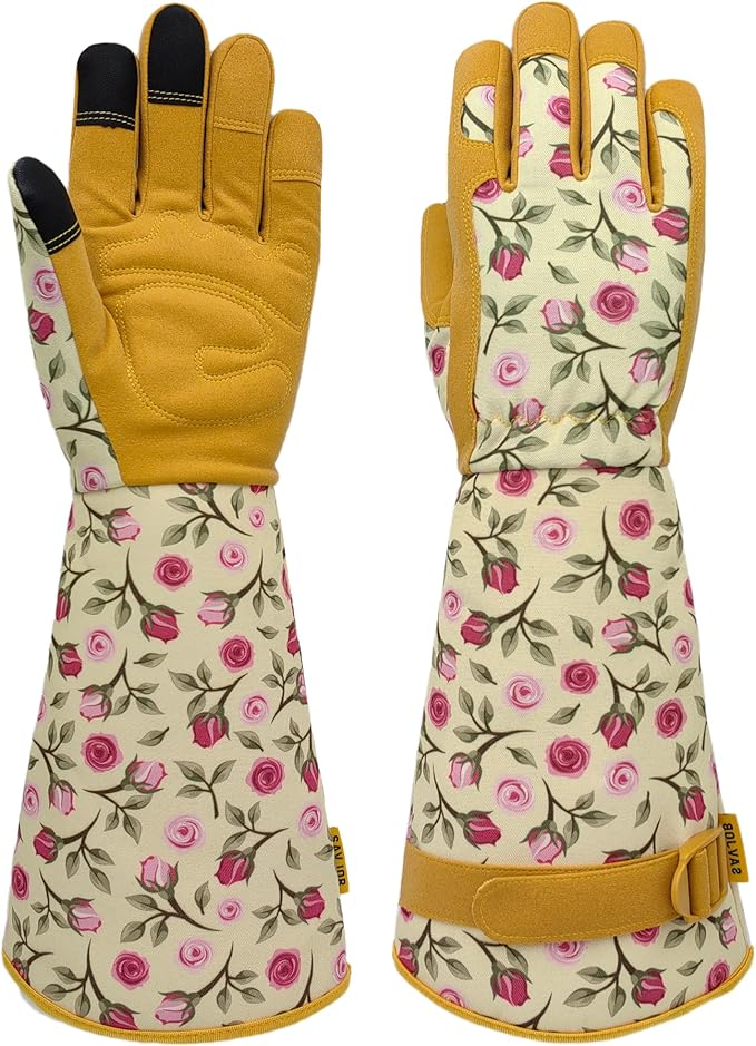 Thorn-proof Gardening and Garden Gloves,Durable Long Rose Yard Work Glove,Gifts for Men Women,Touchscreen
