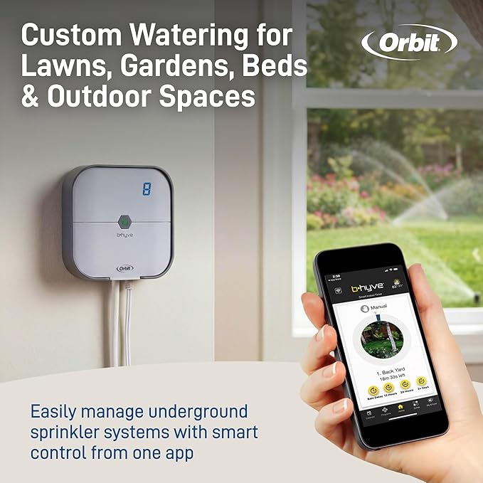 Orbit 57925 B-hyve 8-Zone Smart Indoor Sprinkler Controller