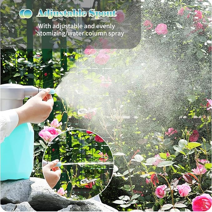 Tnfeeon Watering Can, Sprayers One Button Operation Electric Plant Spray Bottle for Spraying Plants Flowers Weeds and Green Watering Can, 2L Automatic Garden Sprayer Electric Plant Spray (Type 1)