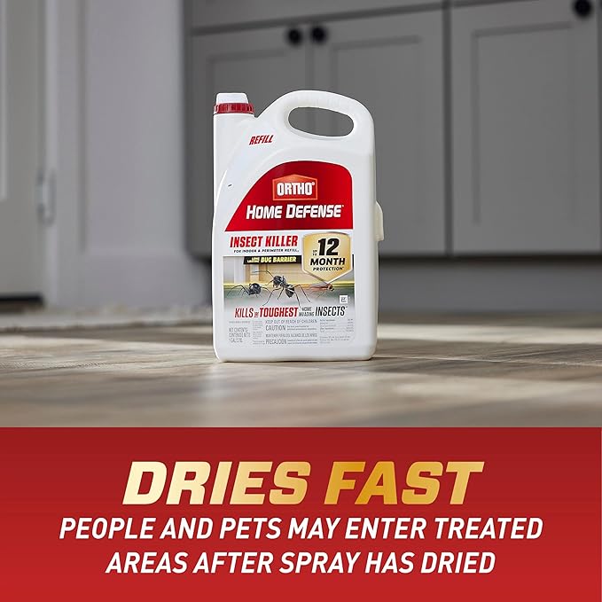 Ortho Home Defense Insect Killer for Indoor and Perimeter Refill2 - Ready-To-Use Bug Spray Refill, Kills Ants, Roaches, and Spiders, 1 gal.