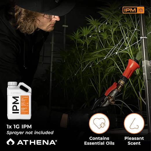 Athena IPM Plant Pest Control Solution | Broad Spectrum Fungicide & Insecticide for Indoor and Outdoor Plants | Supports Control of Spider Mites, Powdery Mildew, and Common Plant Pests | 1 Gallon