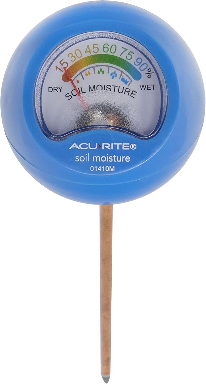 AcuRite 01410M Soil Moisture Meter, Blue