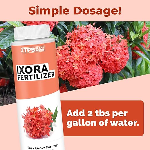 Ixora Fertilizer – Liquid Plant Food for More Blooms, Rich Green Leaves & Stronger Root Development, 8 oz