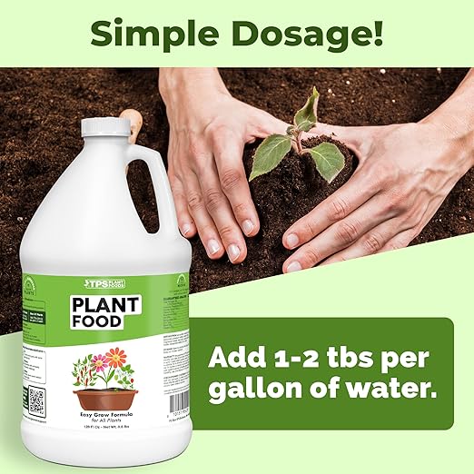 Plant Food – Liquid Fertilizer for All Plants, Lush Growth & Strong Roots, 1 Gallon