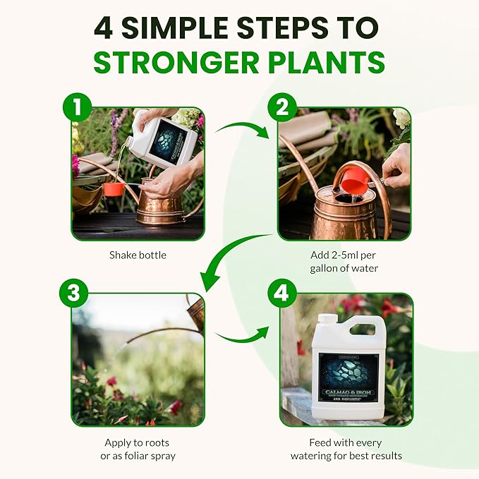 Humboldts Secret CalMag & Iron | Calcium, Magnesium & Chelated Iron Nutrient Fertilizer | Hydroponic Supplies for Vegetative & Flowering Growth in Soil, Coco, Hydroponics or RO Water | 2.5 Gallon