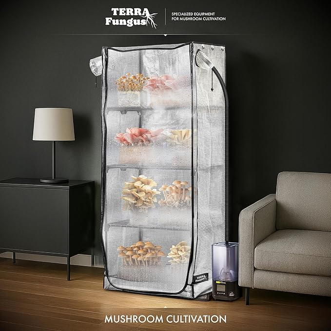 Mushroom Grow Tent, Martha Tent for Mushroom Growing kit, Small Greenhouse for Indoor, Mini Greenhouse Indoor, Mushroom Fruiting Chamber, Grow House that fit monotub, Grow Cabinet