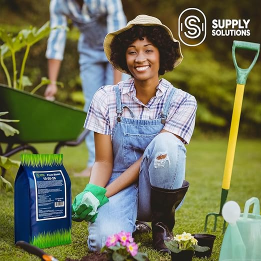 Supply Solutions | Power Bloom 10-20-20 Fertilizer | Bloom Booster Fertilizer for Flowers and Plants, High Phosphorus NPK Fertilizer for Vegetable Garden, Fruit Tree and Flower Fertilizer (10 Pounds)