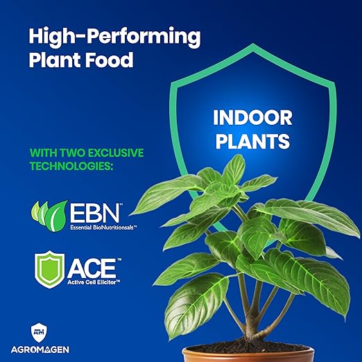 AgroMagen Indoor Plant Food with Essential Nutrients & Chelated Micronutrients, Liquid Fertilizer 4 fl.oz.