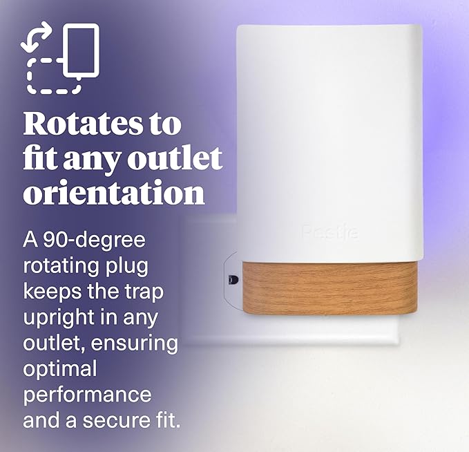 Pestie Fruit Fly Traps for Indoors – Indoor Fly Trap Plug In Light, Gnat Traps for House Indoor, Electric Bug Trap for Kitchen & Home, Plug-In Insect Trap for Fruit Flies (2 Devices & 4 Cartridges)