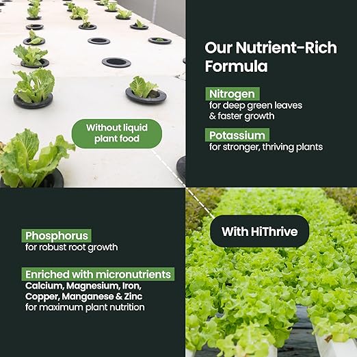 16oz Aeroponics & Hydroponics Liquid Plant Food - Up to 48 Feedings - Rich in Hydroponic Nutrients, Ideal Hydroponic Plant Food & Liquid Fertilizer for Indoor and Outdoor Hydroponics Growing Systems