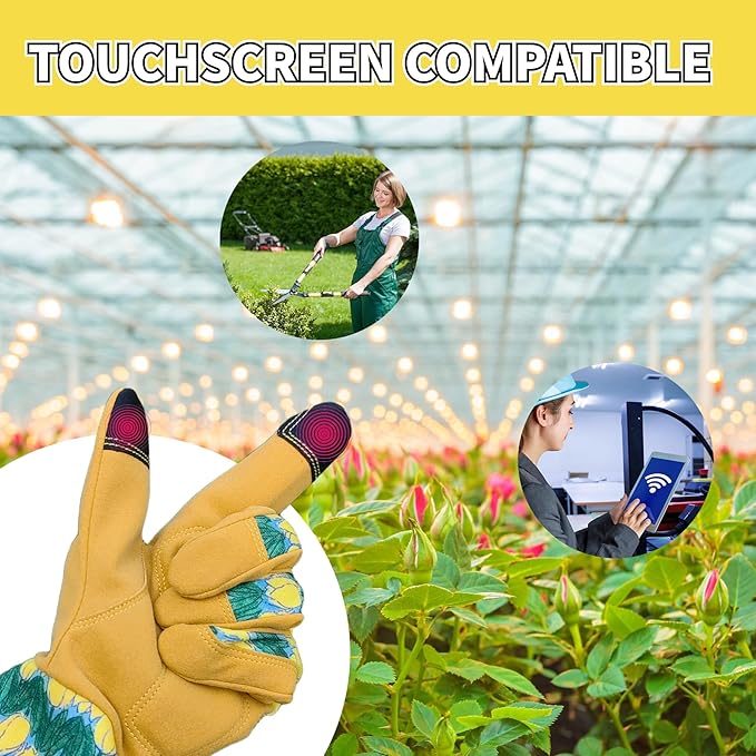 Long Gardening Garden Gloves,Thorn-proof&Puncture Resistance Rose Cactus Gauntlet Glove for Gardener,Gifts