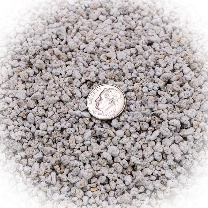 Premium Organic Perlite - (Made in Ukraine) Horticultural Soil Amendment for Indoor & Outdoor Container Plants for Drainage Management and Enhanced Growth - 4 Quart