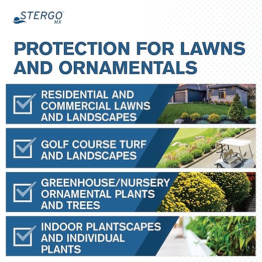 Atticus Stergo MX Mefenoxam Fungicide (32 Ounce) - Fungus Control for Lawns, Ornamentals, Greenhouse and Nursery
