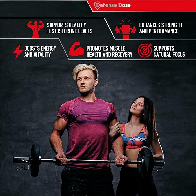 Testosterone Libido Booster Supplement for Men - Muscle Growth Support Workout Energy Stamina Performance Enhancer - Natural Fast Acting Body Building Sports Enhancing Nutrition Male Enhancement Pill