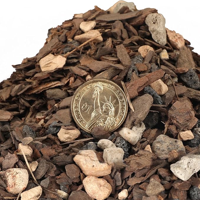 Bonsai Soil Mix 2qt, Potting Soil Mix Ready to Use for Bonsai Tree and Indoor Plants, Composed of Akadama, Lava Rock, Prumice, Bark