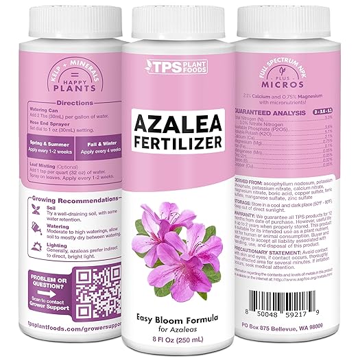 Azalea Fertilizer – Liquid Plant Food for Vibrant Blooms, Rich Green Leaves & Stronger Roots, 32 oz