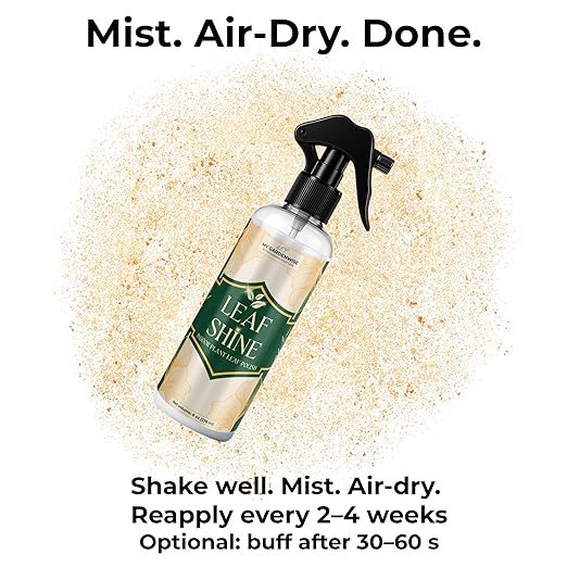 GardenWise Leaf Shine Spray for Indoor Plants – Plant Leaf Cleaner & Shine for Real House Plants – Fragrance-Free, Non-Sticky, Streak-Free Finish, 16 fl oz