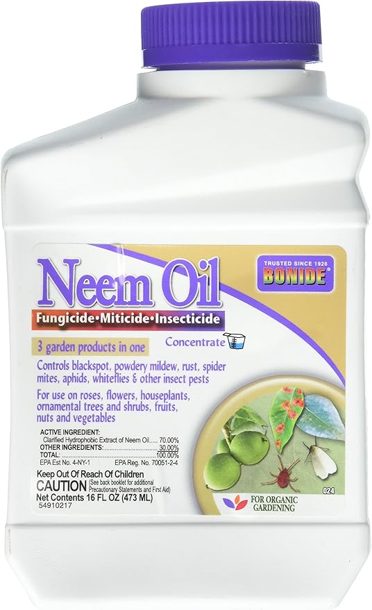 Bonide Neem Oil Fungicide Miticide Insecticide Concentrate 16 fl. oz.