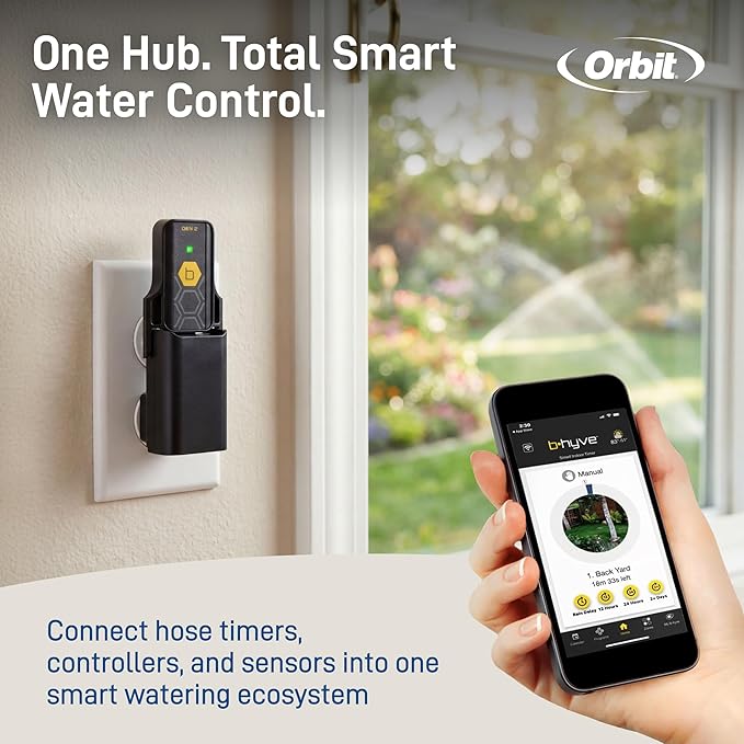 Orbit 21027 B-hyve Gen 2 Wi-Fi Hub, Gray