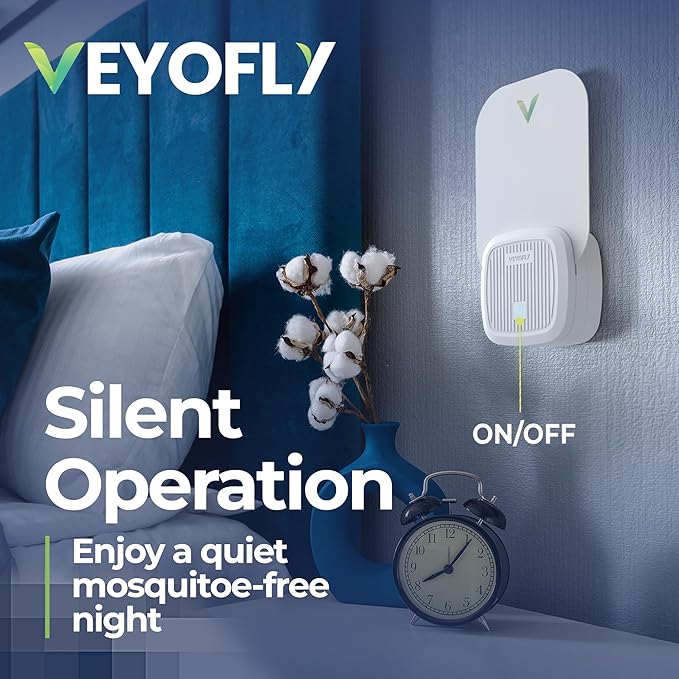 VEYOFLY Fly Trap Indoor, Fruit Fly Traps for Indoors, (4 Device + 8 Refills) Gnat Traps for House Indoor, Fly Catcher Indoor, Plug in Light Flying Insect Trap, Bug Light Killer, Fly Trap