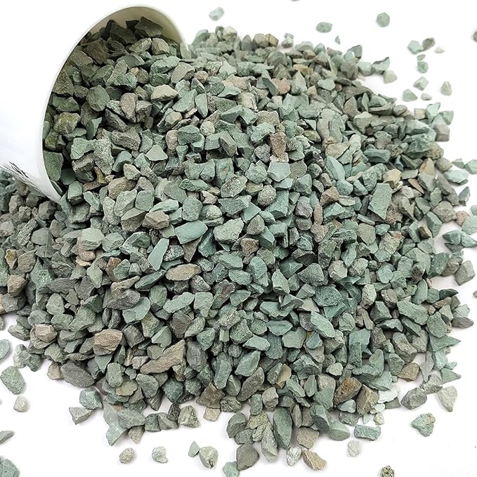 YISZM Succulents and Cactus Green Zeolite Rocks, Decorative Stones Pebbles for Indoor Plants, Bonsai, Fairy Gardening, Vases Fillers, Terrarium, 10lb