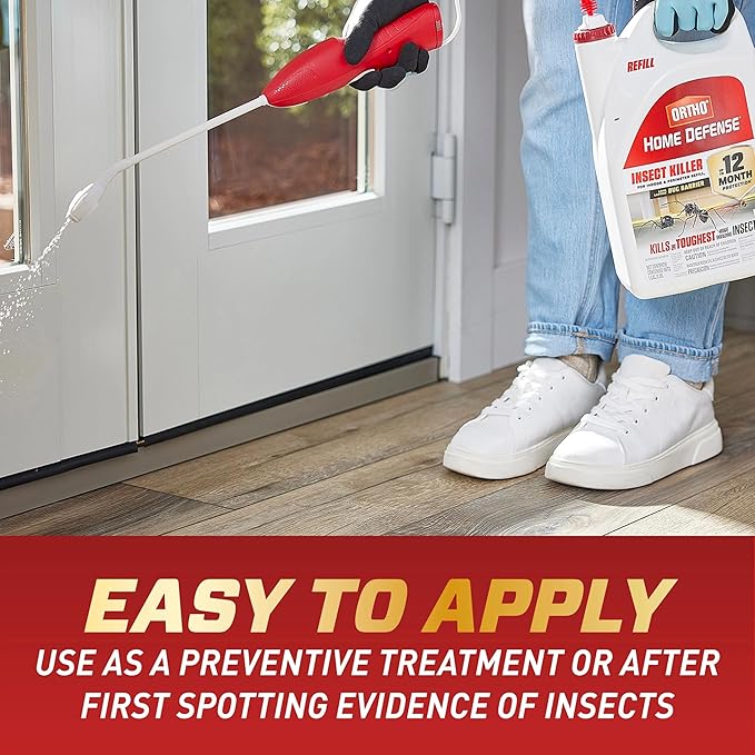 Ortho Home Defense Insect Killer for Indoor and Perimeter Refill2 - Ready-To-Use Bug Spray Refill, Kills Ants, Roaches, and Spiders, 1 gal.