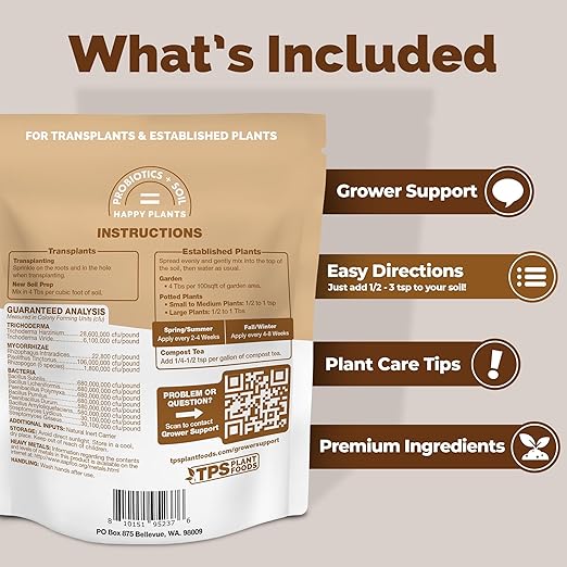 Trichoderma for Plants – Microbial Supplement for Root Protection & Improved Soil Biology, 6 oz