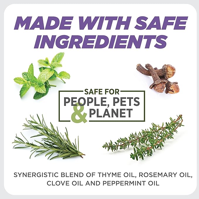 Earth's Ally 3-in-1 Plant Spray 8 Oz Concentrate for Pests and Disease - Organic Insecticide, Fungicide, Miticide - OMRI Listed for Indoor Houseplants and Outdoor Garden - Safe for Bees, Kids, Pets
