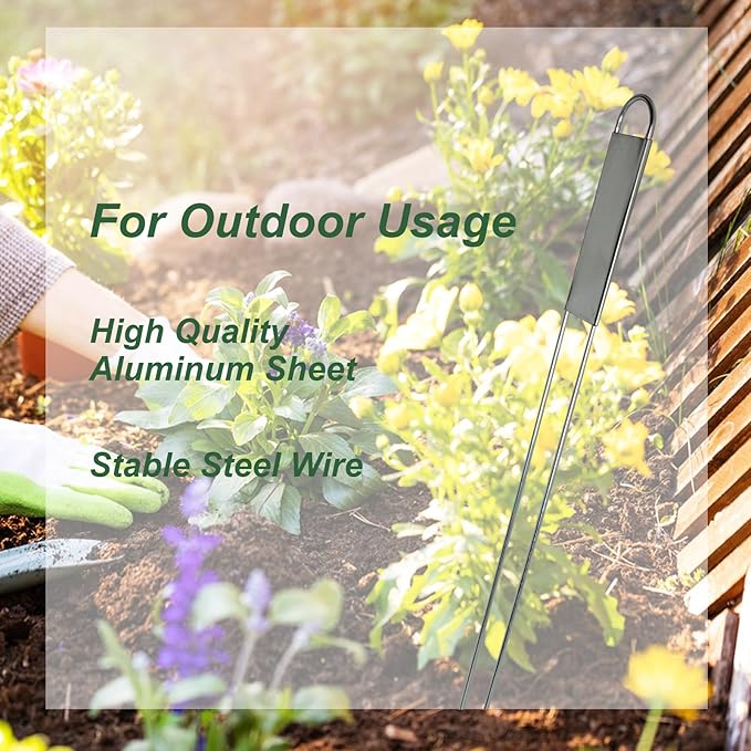 50 Pieces Metal Plant Labels 11.8 Inch Aluminum Metal Plant Tags Garden Label Markers Outdoor Planting Garden Markers for Plants Vegetables Herb Seedlings Flowers