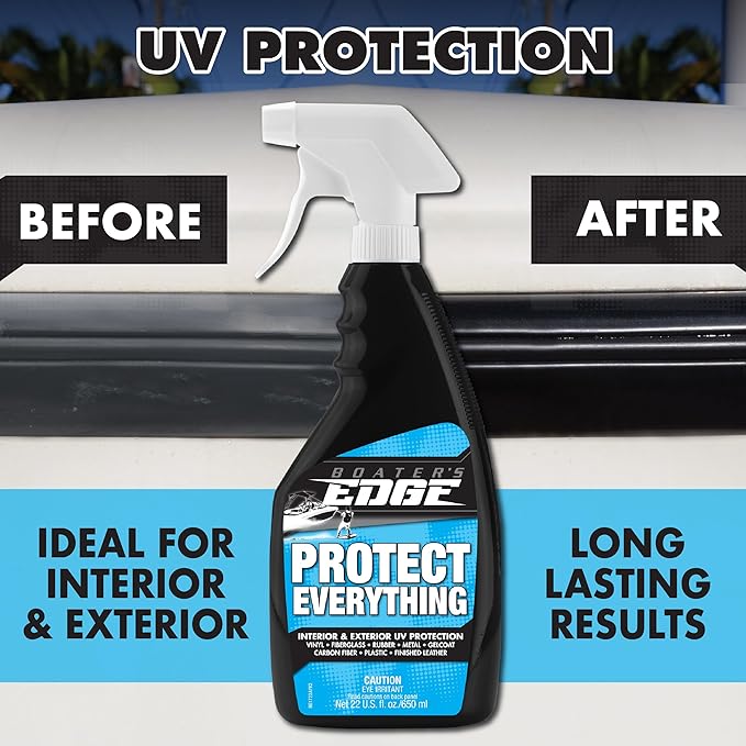 BOATER'S EDGE Protect Everything - Multi-Surface Interior/Exterior UV Protectant Spray - 32 OZ (BE1722)
