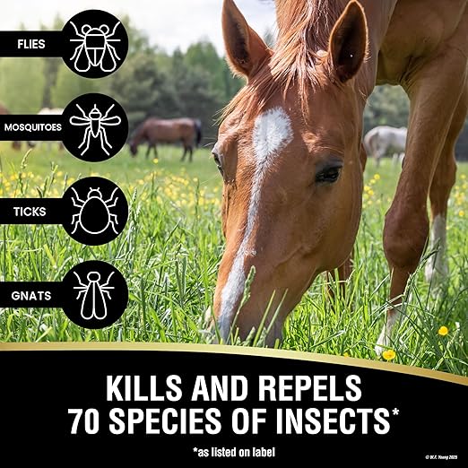 Absorbine UltraShield EX 128oz Insecticide, Kills & Repels Flies, Mosquitoes, Ticks, Fleas, Lice, Use on Horses, Dogs, Premises