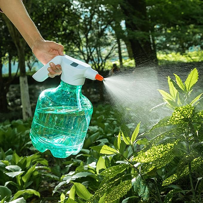 Spray Bottles Mist Sprayer – Electric Mist Sprayer, Transparent Cleaning Tool | USB Rechargeable Container, 3L Multifunction Bottle for Gardening Tasks, Plant Watering, Home Cleaning, Outdoor Use