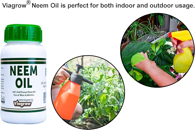 Viagrow® 8 oz. Organic Cold Pressed Neem Oil Seed Extract Natural Plant Protection (1-Pack) / A Product of The Harvest Company™