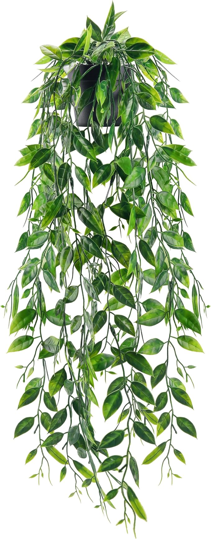 Der Rose 1Pcs Small Fake Hanging Plants Artificial Pea Pod Faux Hanging Plants Indoor for Home Room Shelf Bookshelf Decor