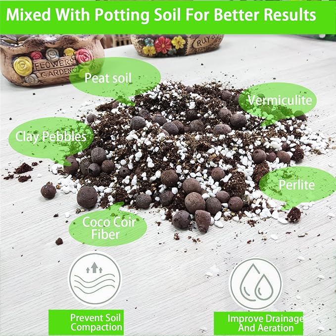 Natural Organic Perlite 15QT for Plants Potting Mix Indoor Outdoor Garden Soil Amendment for Enhanced Drainage, Seed Starter, Root Growth for Succulents, Cactus, Orchids, Money Trees, Vegetables