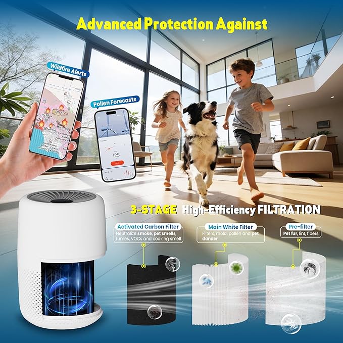Core Mini Replacement Filter Compatible with LEVOIT Core mini-P Air Purifier, 3-in-1 Great High-Efficiency Materials With Activated Carbon,Core Mini-RF,2 Filter & 10 Fragrance Sponge，White