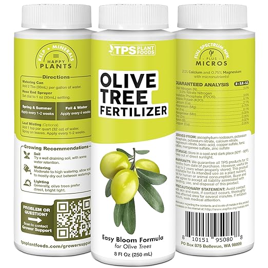 Olive Tree Fertilizer – Liquid Plant Food for Bigger Harvests & Stronger Trees, 32 oz