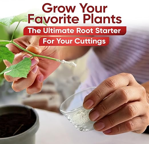 Hormex Rooting Powder #8 (0.80% IBA) for Semi-Hardwood Plants, Trees & Shrubs - High Strength Root Powder, Root Stimulator for Plants, Rooting Hormone for Cuttings, Cloning, & Woody Propagation