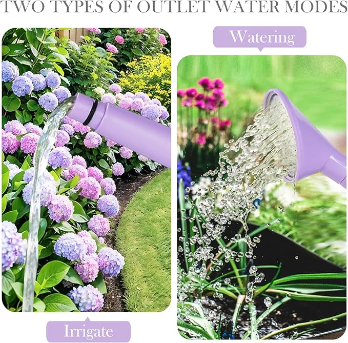 2 Gallon Watering Can for Indoor Plants, Garden Watering Cans for Outdoor Plant House Flower, Modern Plant Watering Can Large Long Spout with Sprinkler Head