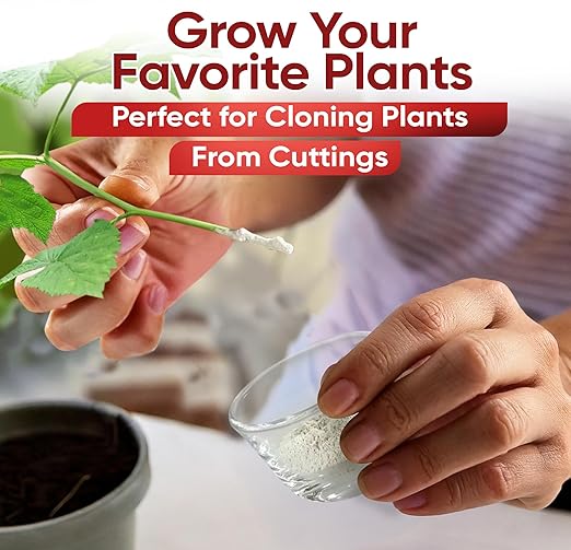 Hormex Rooting Powder #3 (0.30% IBA) for Common Houseplants, Flowers & Garden Varieties - Starter Strength Root Powder, Root Stimulator for Plants, Rooting Hormone for Cuttings, Cloning & Propagation