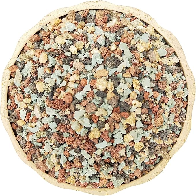 Boniosz 5lb Bonsai Succulent and Cactus Soil Gritty Mix Rocks Gravel for Terrarium Top Dressing Decorative Pebbles Potting Soil Amendment for Pots Indoor Plants, Fast Drainage, Neutralize Soil PH