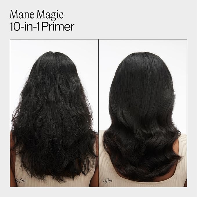 Eva NYC Mane Magic 10-in-1 Heat Protectant Set for Medium + Thick Hair - Anti-Frizz Heat Protection Spray Gift Set - Argan Oil Blow Dry Spray - 10-in-1 Hair Primer - Vanilla Scent - 10 fl oz - 2 Pack