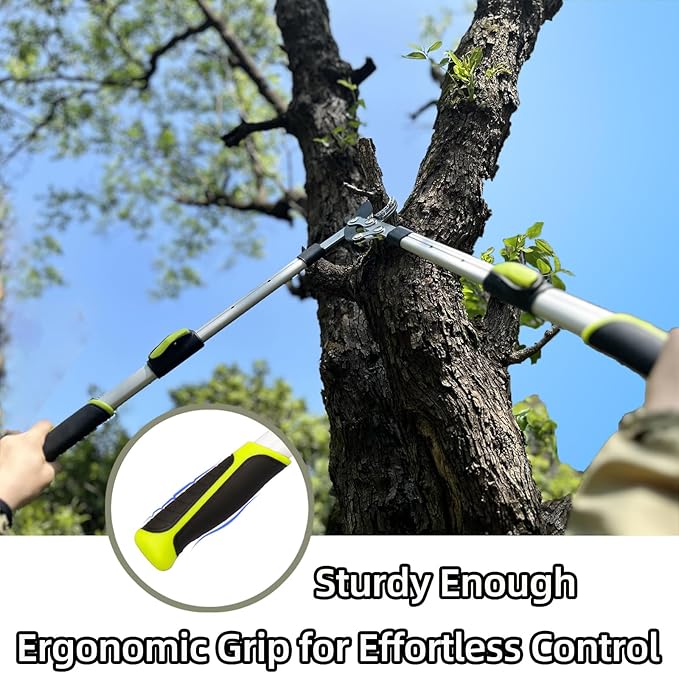 YRTSH Loppers for Tree Trimming Heavy Duty Branch Cutter with Compound Action, Effortless Tree Pruner Extendable 28-41" Loppers for Gardening, Long Handle Pruning Shears with 2" Clean Cut Capacity